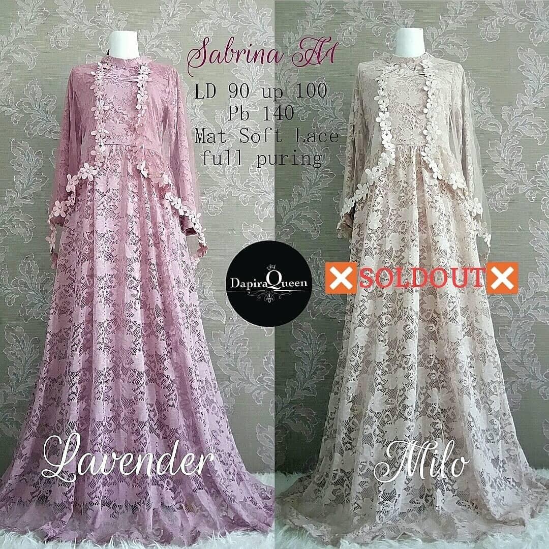 Jual Rugi Dress Kebaya Brukat Gamis Fesyen Wanita Muslim Fashion Gaun Di Carousell