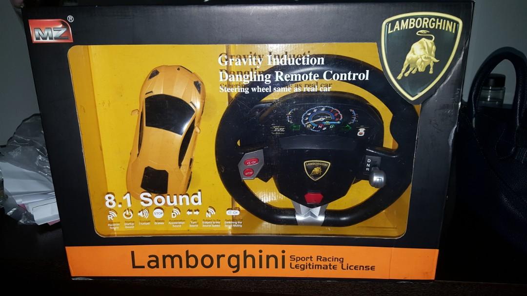 gravity induction dangling remote control lamborghini car steering wheel