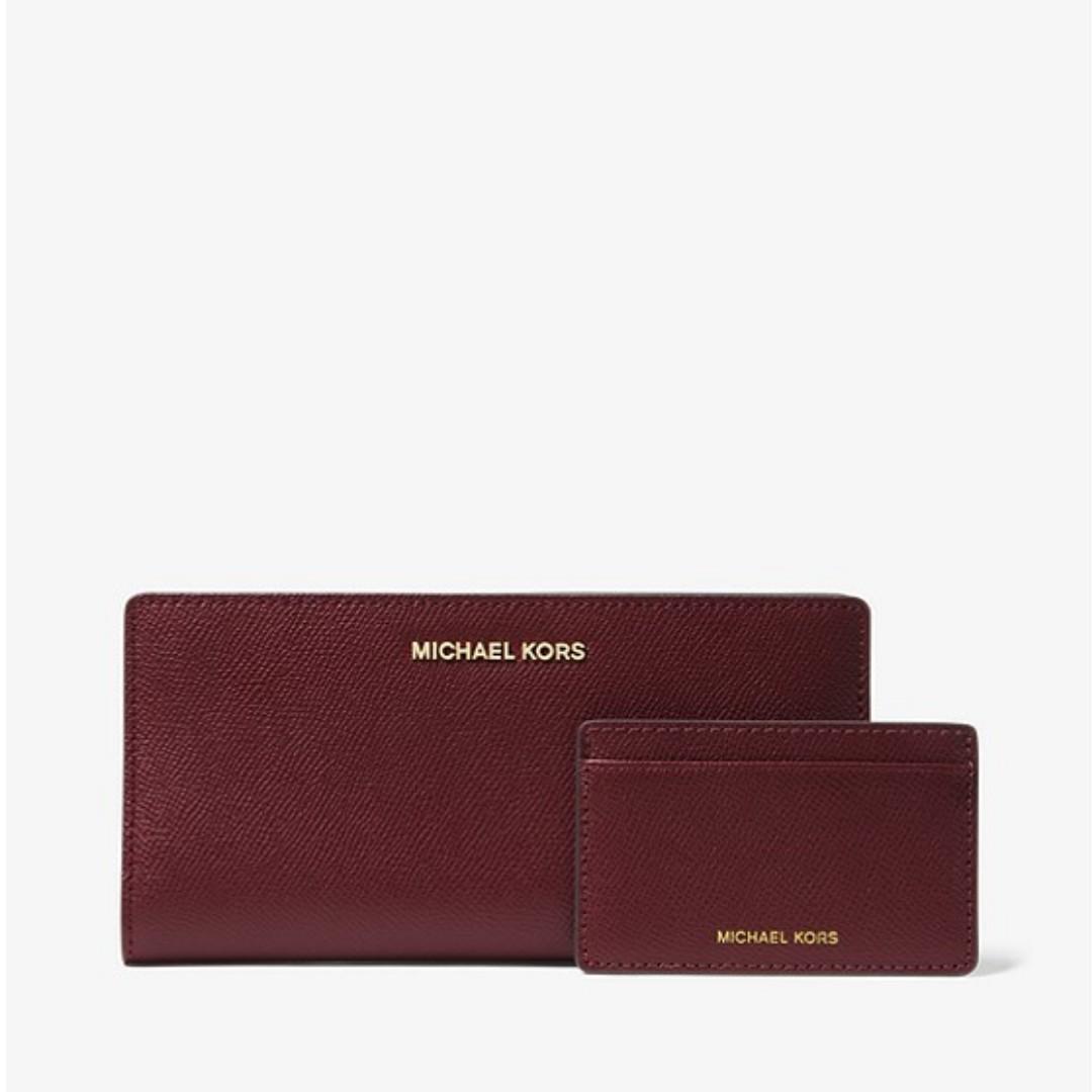 large saffiano leather slim wallet