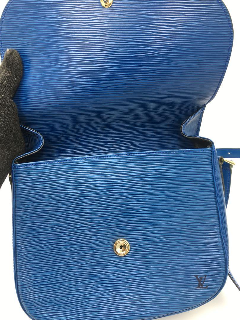 Louis Vuitton St. Cloud GM in Blue Epi Leather Cross Body Sling