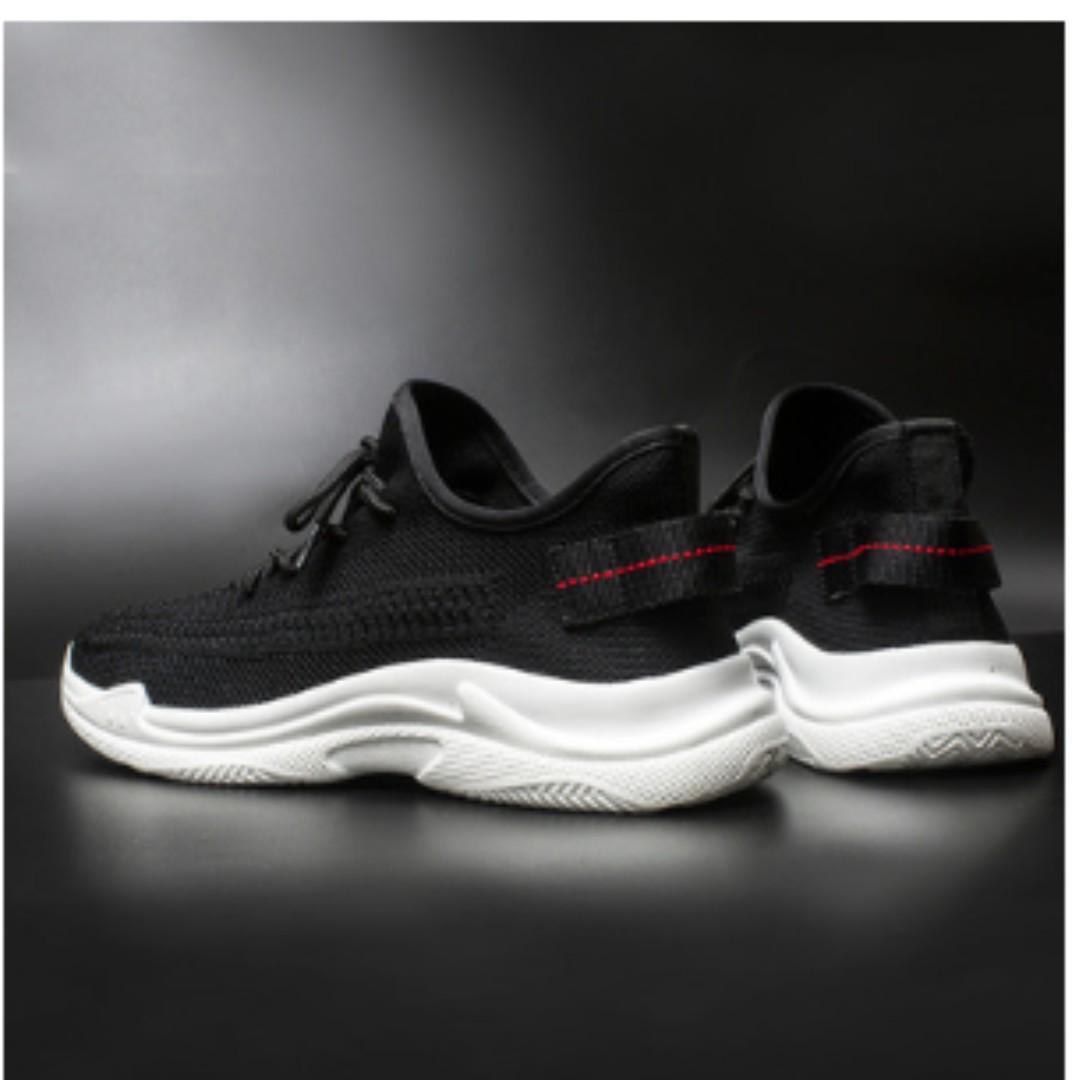 Men Harajuku Style Wild Casual Mesh Coconut Running Shoes Black White Men S Fashion Footwear Sneakers On Carousell