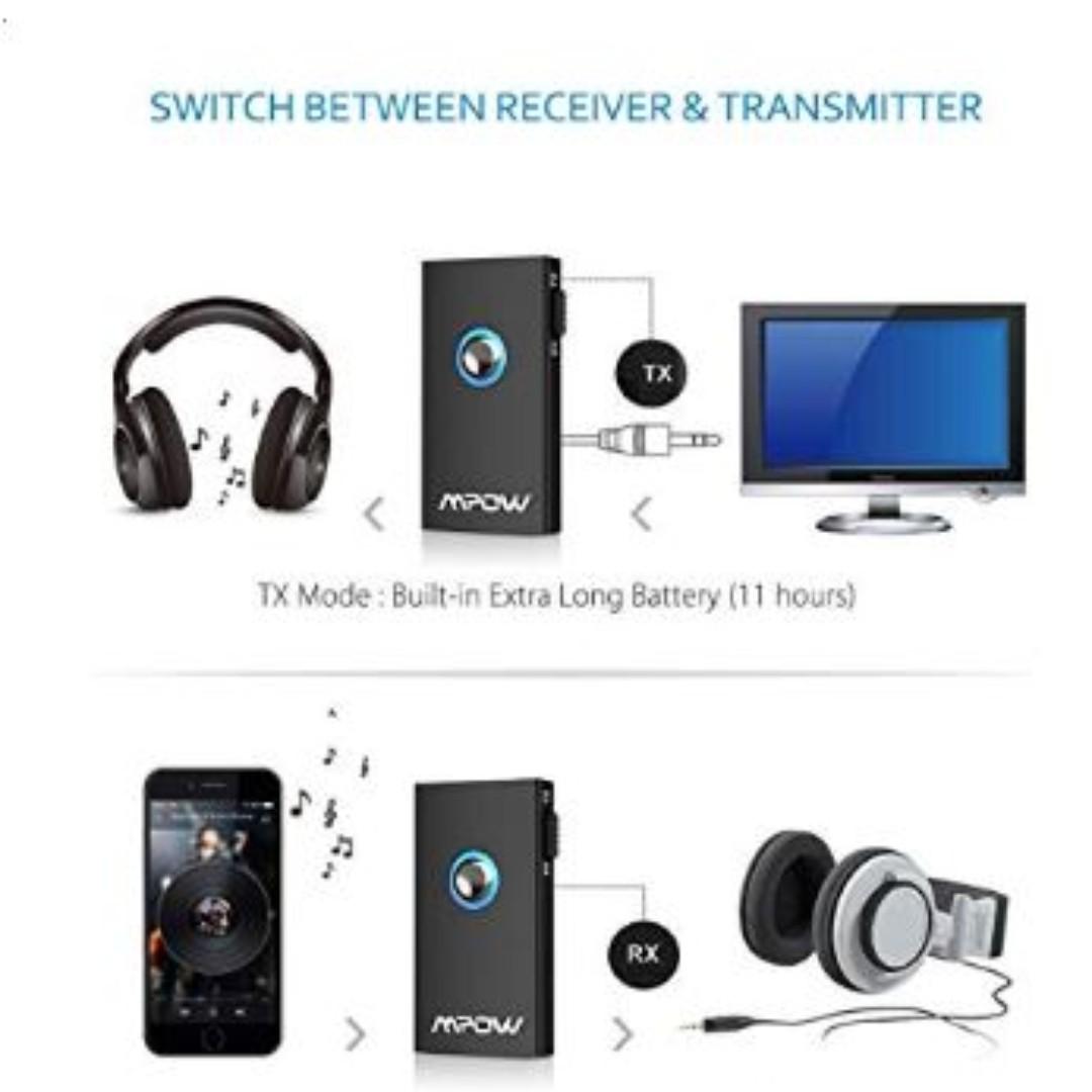 MPOW Bluetooth Transmitter Receiver,Bluetooth Transmitter for TV