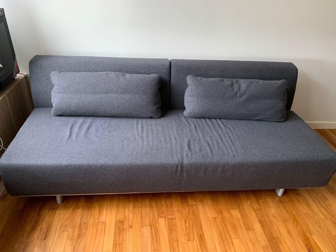 Muji T2 Sofabed Felt Grey Furniture