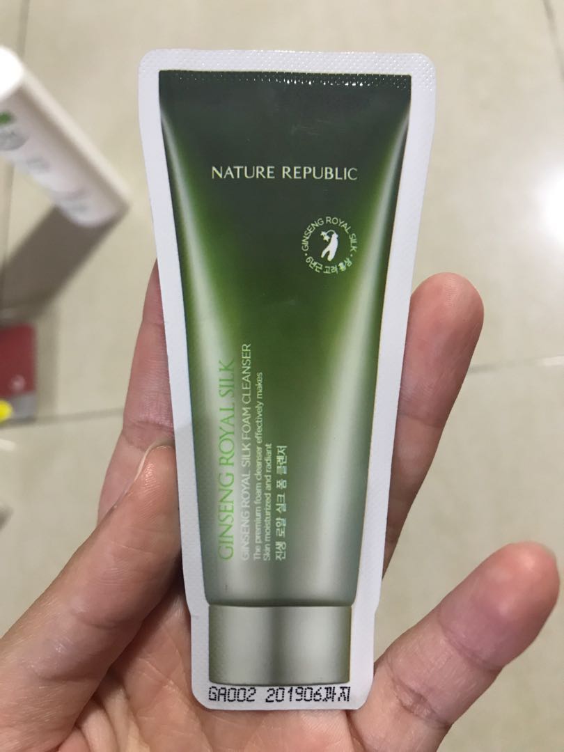 ginseng gold silk foam cleanser
