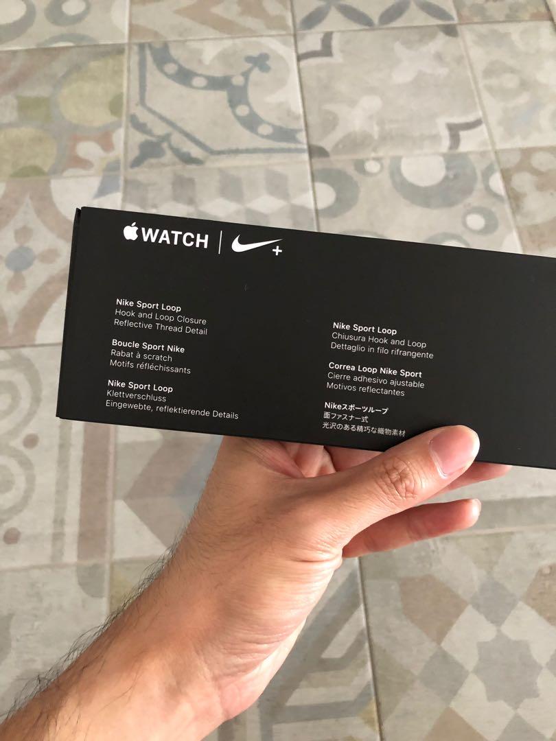 new black reflective Sport Loop band for Apple Watch Nike 38mm 40mm