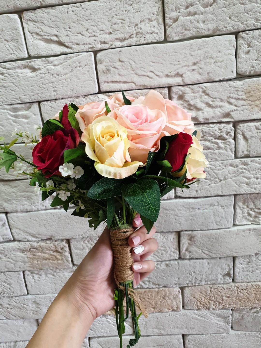 New Diy Hand Bouquet Design Craft Handmade Craft On Carousell