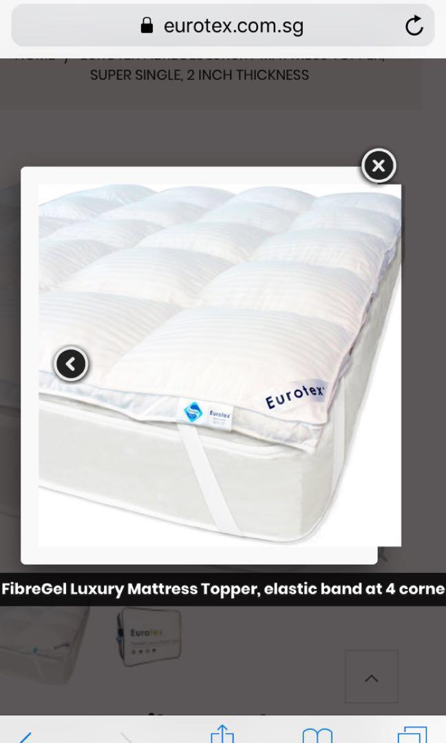New Eurotex Mattress Topper Super Single Furniture Beds