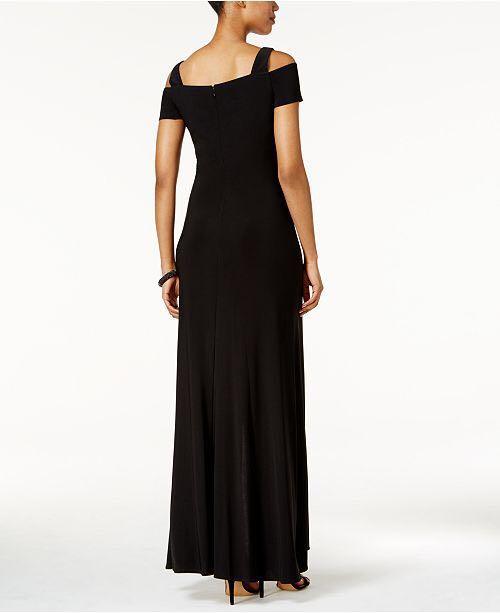 Nightway Cold-Shoulder Keyhole Gown (Category: Evening dresses & gowns) located in Paranaque City. Submitted by conrich (Listing ID 220800826, Image 2). Description: * Selling for almost half the price. * Slighty negotiable. * Made in the USA. * Bought in the USA. * Worn once during the United States Congressional Gold Medal Ceremony in honor of the Filipino Veterans of WWII. (This dress has history😉) - A cold-shoulder design lends on-trend appe