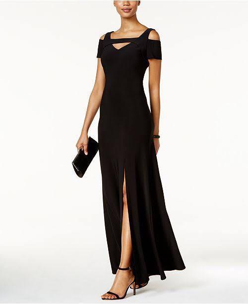 Nightway Cold-Shoulder Keyhole Gown (Category: Evening dresses & gowns) located in Paranaque City. Submitted by conrich (Listing ID 220800826, Image 1). Description: * Selling for almost half the price. * Slighty negotiable. * Made in the USA. * Bought in the USA. * Worn once during the United States Congressional Gold Medal Ceremony in honor of the Filipino Veterans of WWII. (This dress has history😉) - A cold-shoulder design lends on-trend appe