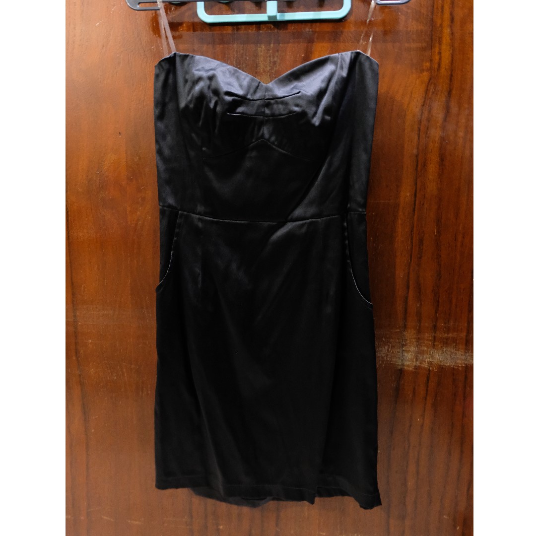 Pre Loved Black Elegant Dress Baju Pesta Warna Hitam Baca