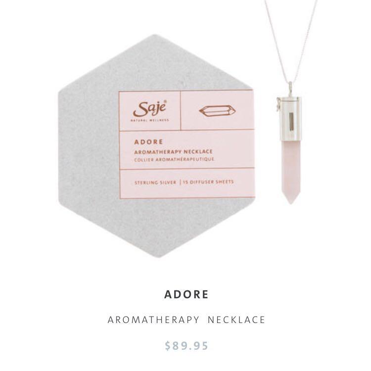 Saje aromatherapy necklace Women s Fashion Jewelry on Carousell