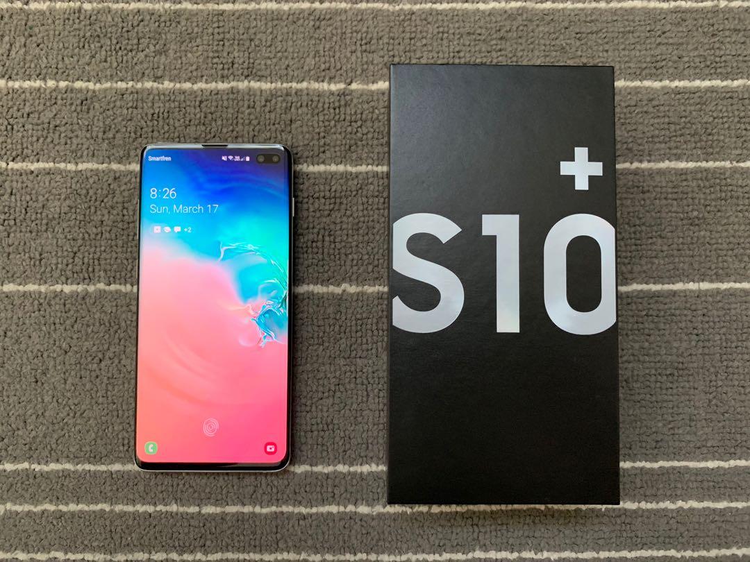 Samsung Galaxy S10 Plus 8 128 Prism White Bnob Telepon Seluler Tablet Ponsel Android Samsung Di Carousell