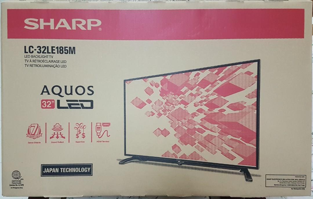 Sharp 32" (Category: TV) located in Singapore. Submitted by uniredbabe (Listing ID 220771679, Image 1). Description: Brand new Sharp 32" LED TV for sale..