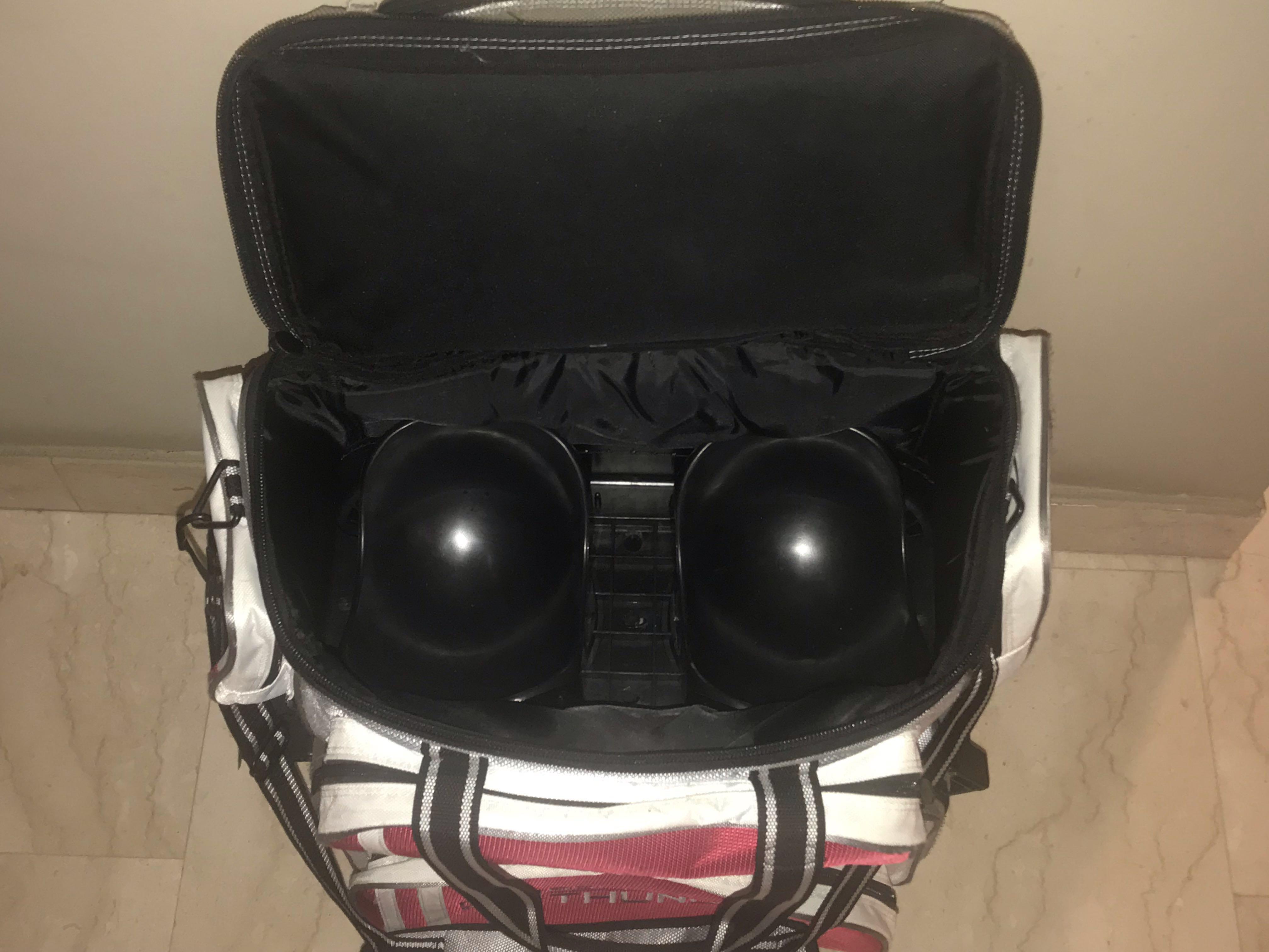 Storm Rolling Thunder 4 Ball Roller Bowling Bag Gray Red White, Sports