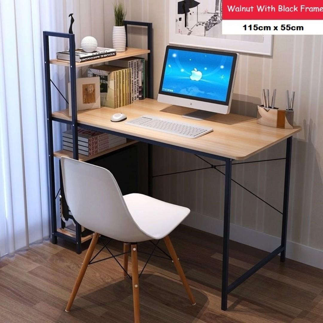 Study Table With Side Shelf Furniture Tables Chairs On Carousell From computer tables to folding desks and conference tables, you can build your office space just the way you've imagined by picking the right desk. sgd