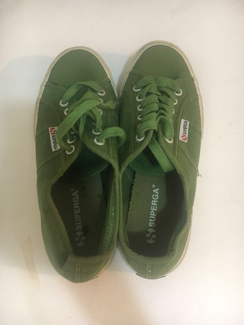 SUPERGA original green sneakers, Women 
