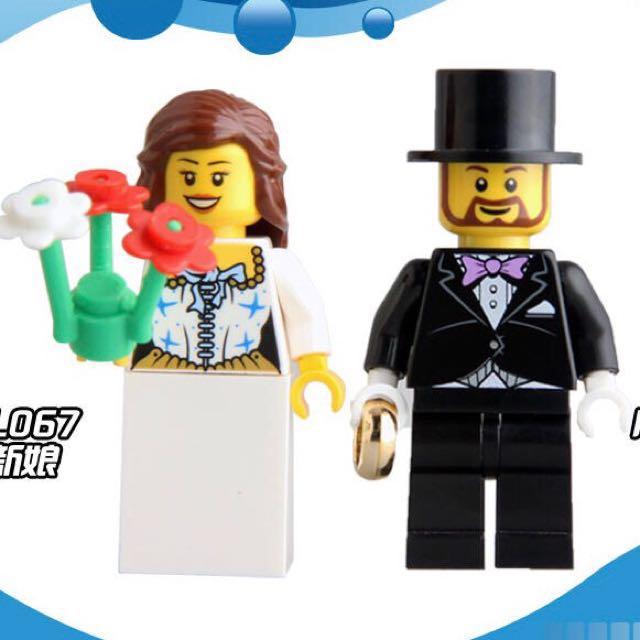 Lego store wedding couple