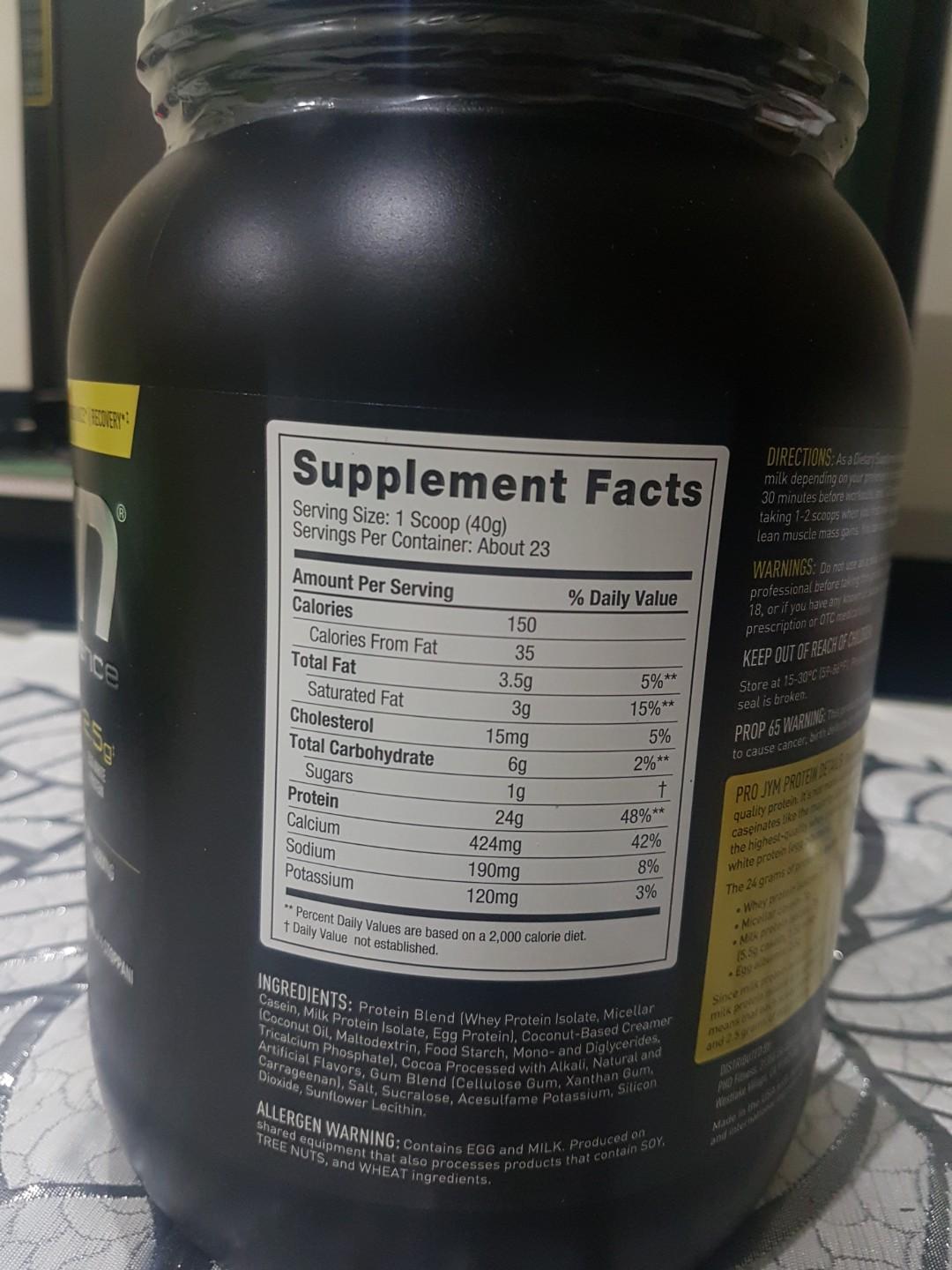 Pro Jym Protein Nutrition Facts Besto Blog