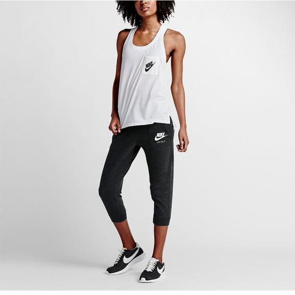 Nike gym vintage sport casual capri pants best sale