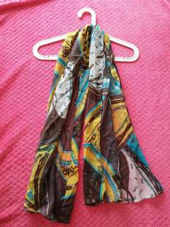 Luxury scraf 黃藍啡白 扣扣 絲巾 (100% new) #goodbyeapril #sellyourcloset64200166351233110