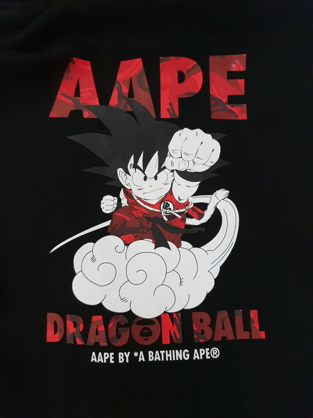 Aape X Dragonball Zip Up Hoodie Men S Fashion Clothes Tops On