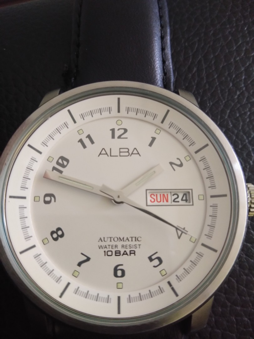 Alba caliber 7s26 automatic day&date genuine, Men's Fashion, Watches & Accessories, Watches on