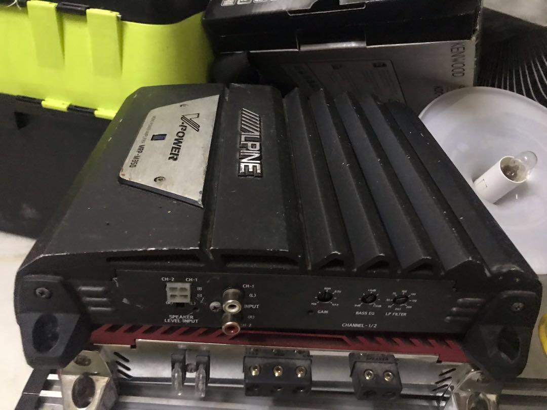 Alpine 9855 /alpine mono mrp m350 power amp , Auto Accessories on Carousell