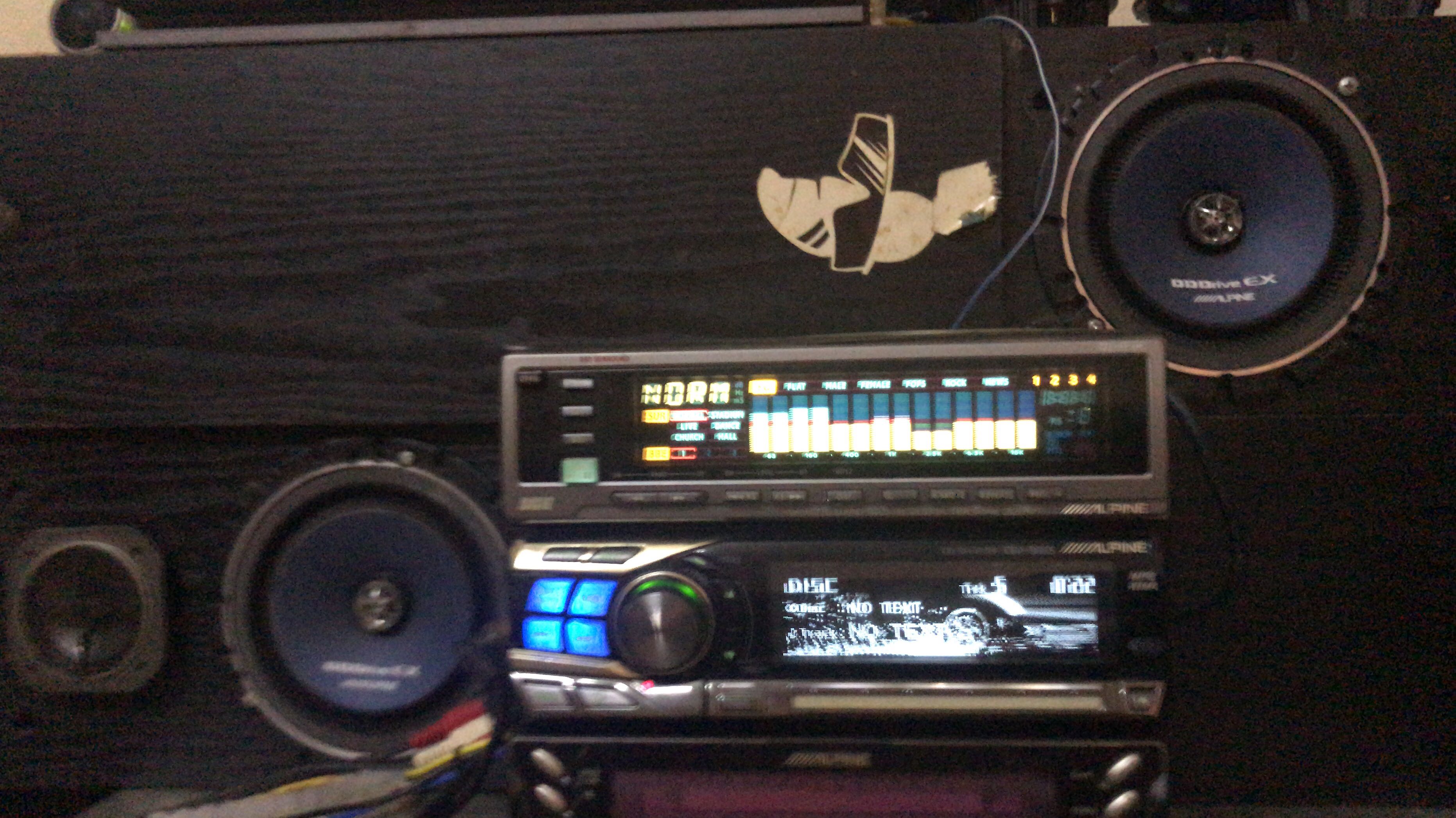 Alpine 9855 /alpine mono mrp m350 power amp , Auto Accessories on Carousell