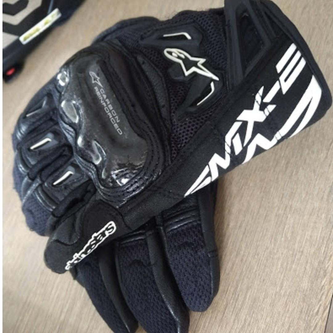 Alpinestars Smx 2 Air Carbon V2 Gloves Motorcycles Motorcycle Apparel On Carousell