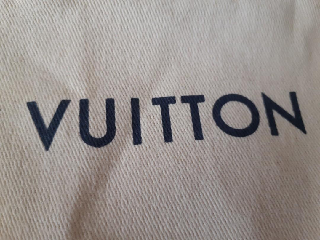 Authentic Louis Vuitton Drawstring Dust Bag Cover 15” X 9”