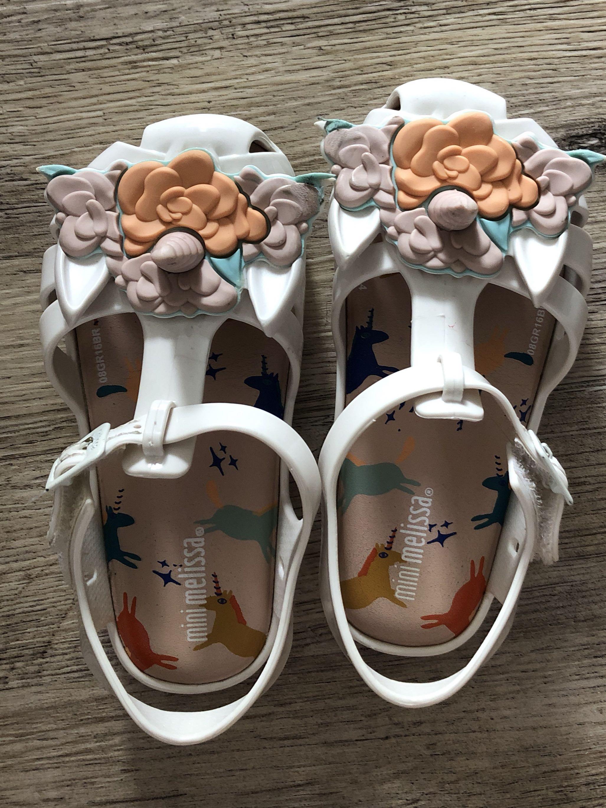 Mini melissa unicorn sandals deals