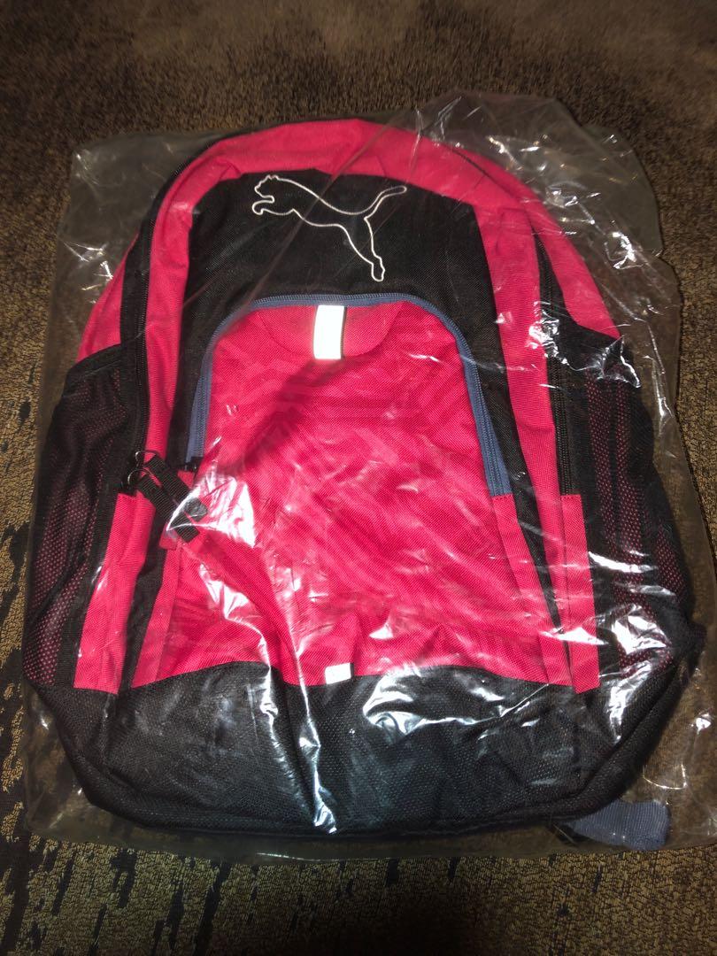 Puma red echo top backpack