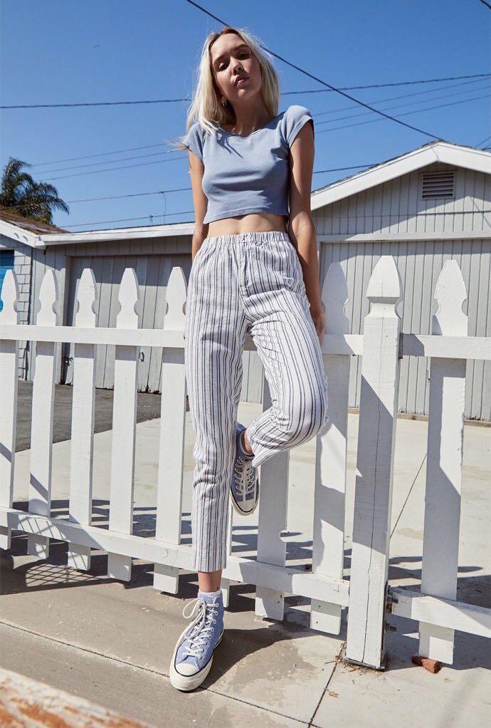 Brandy melville white tilden pants hotsell