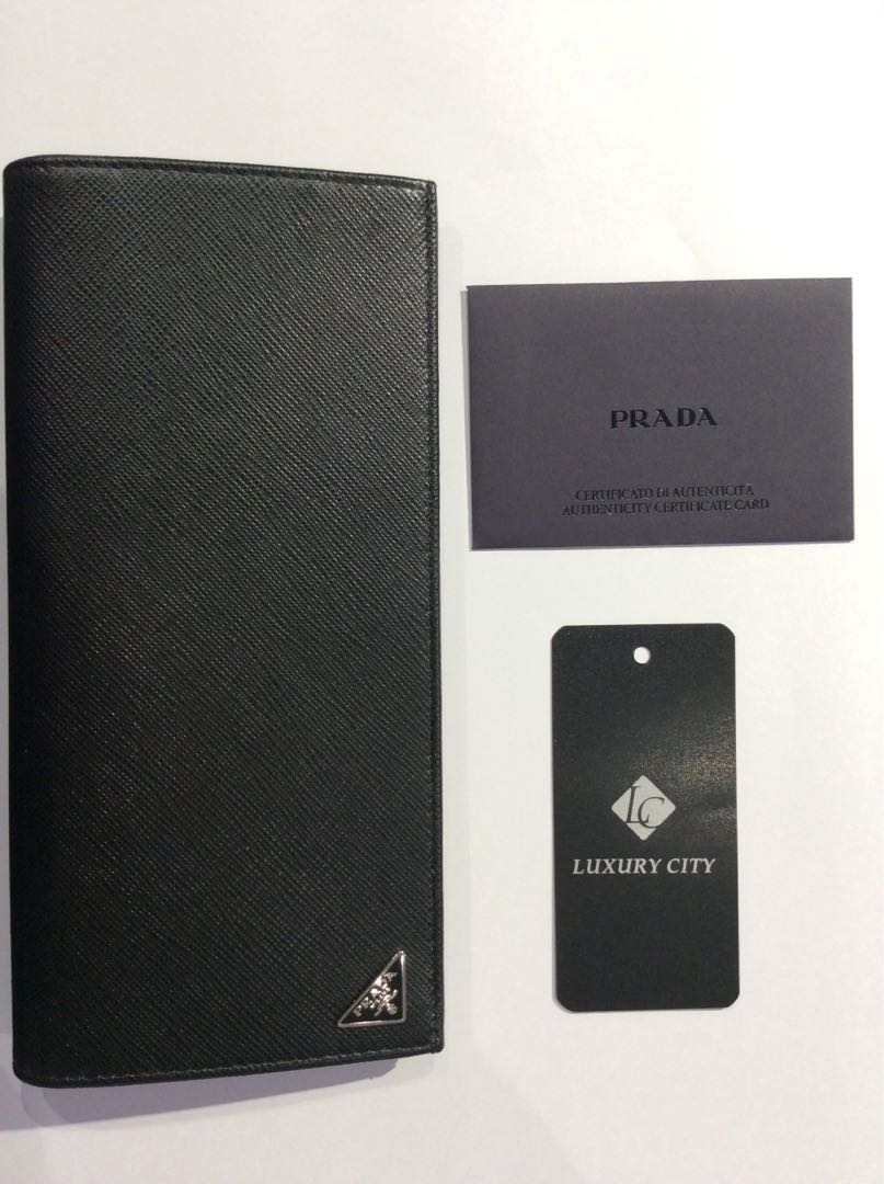 prada men long wallet