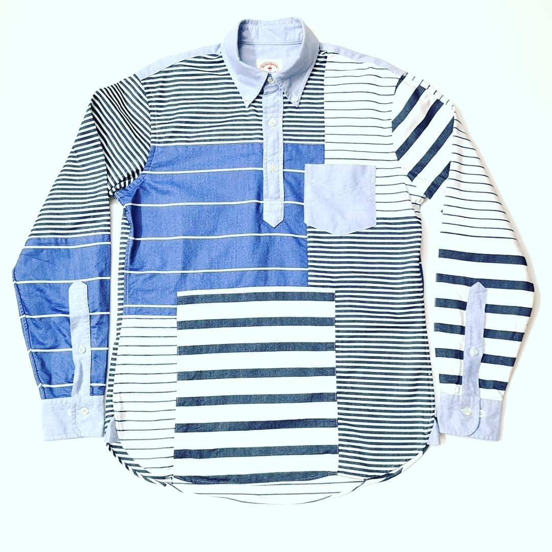 Fleece Patchwork Pullover Shirt 
