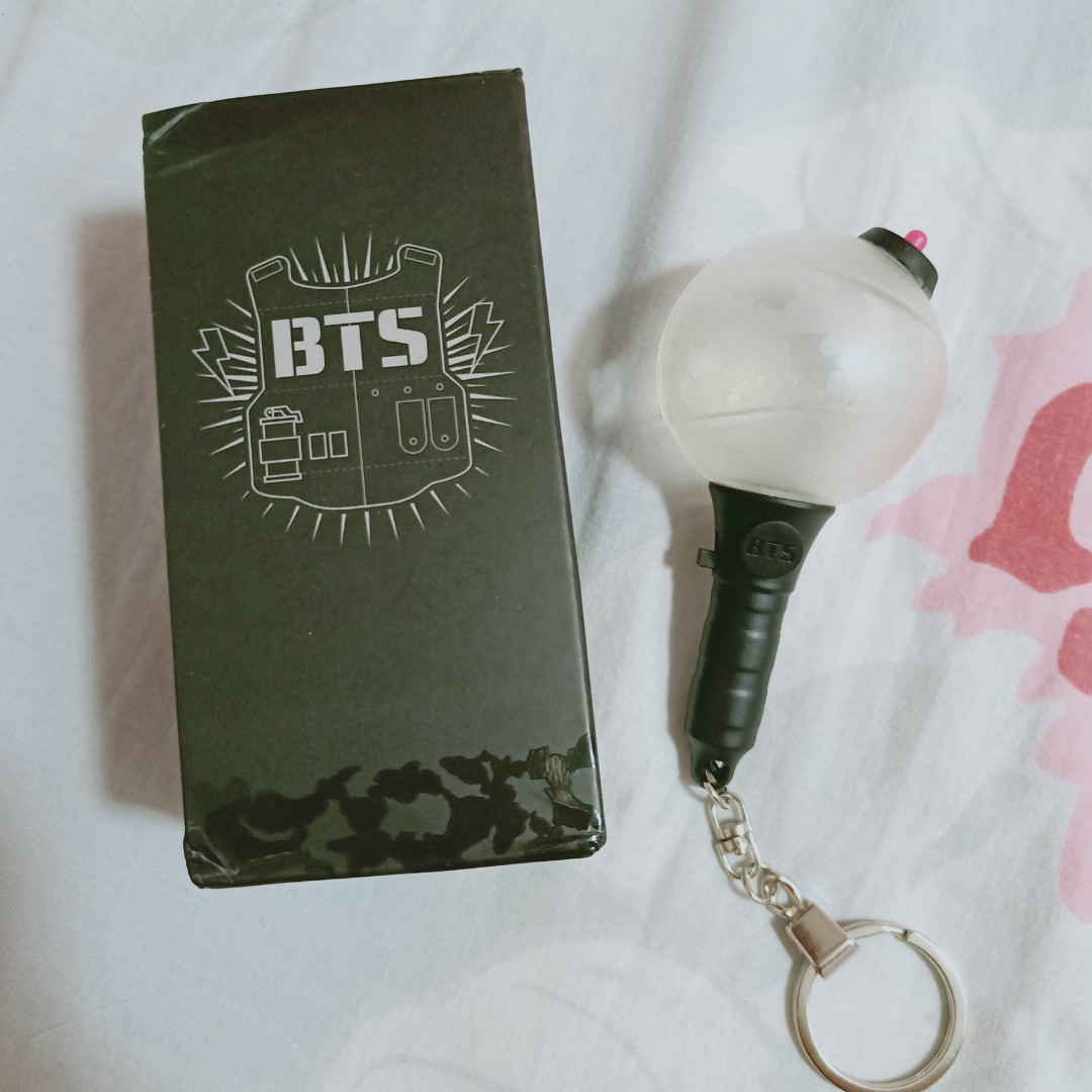 BTS Official Lightstick Keyring Mini Army Bomb Lightstick Ver 1