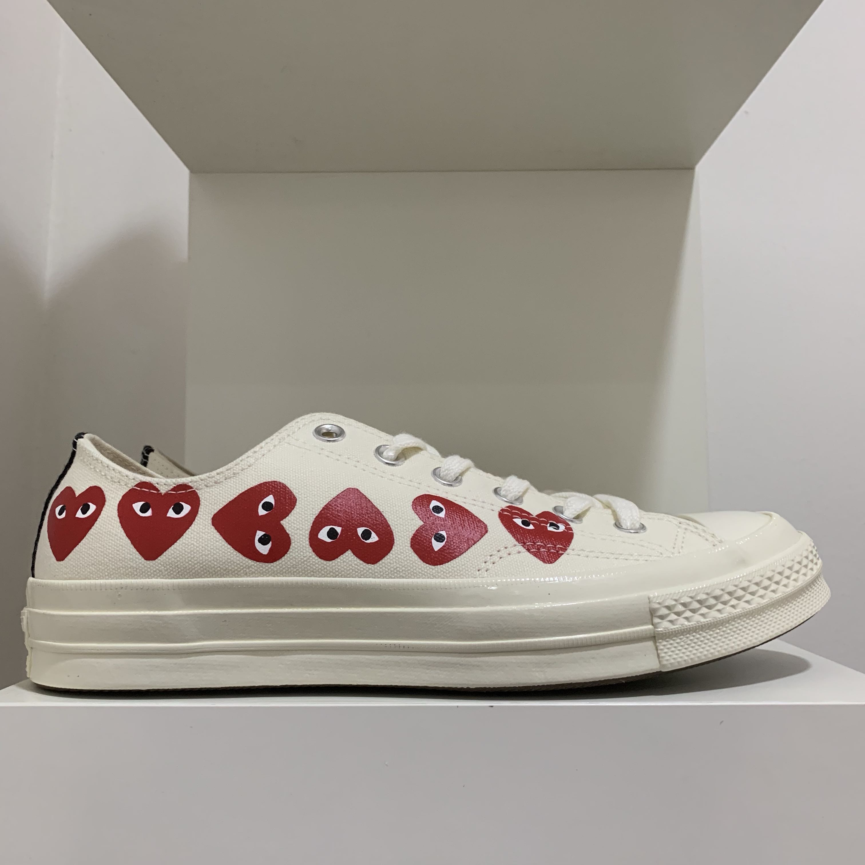 comme des garcons multi heart converse