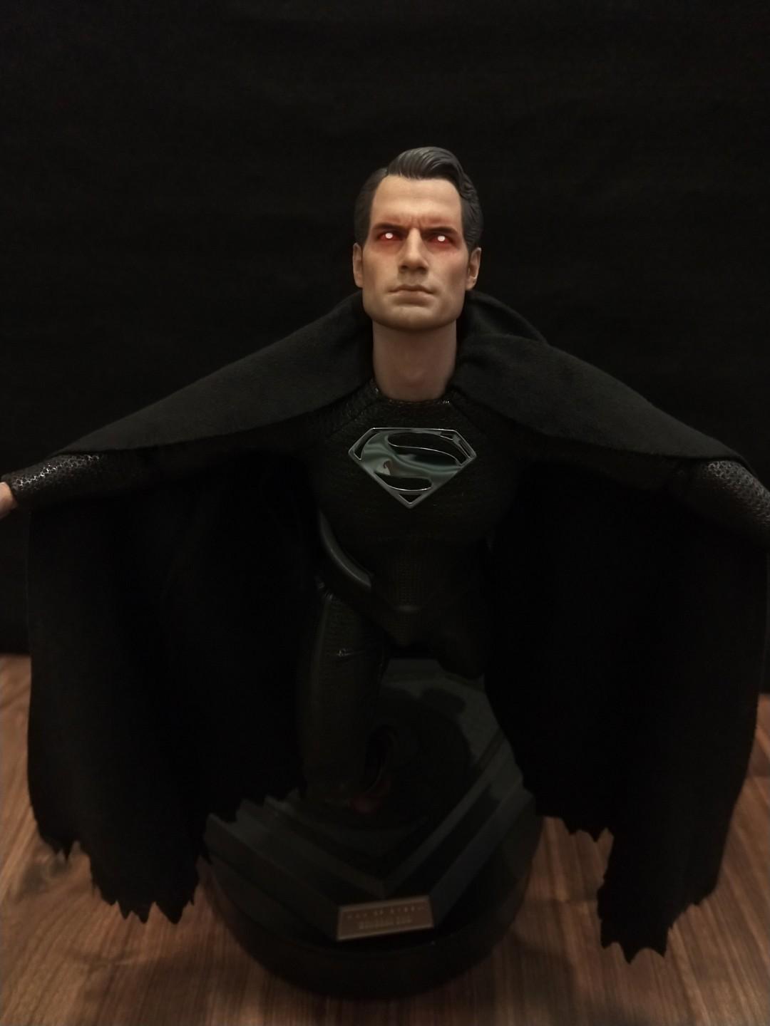 hot toys superman black suit