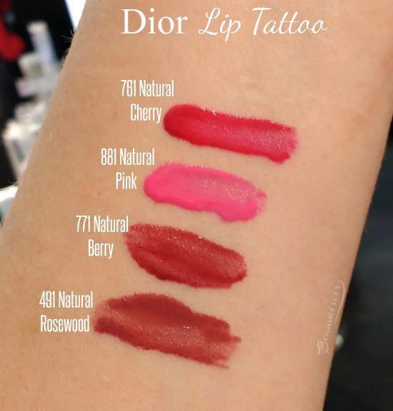 Dior Lip Tattoo Review  Swatches  Survivorpeach