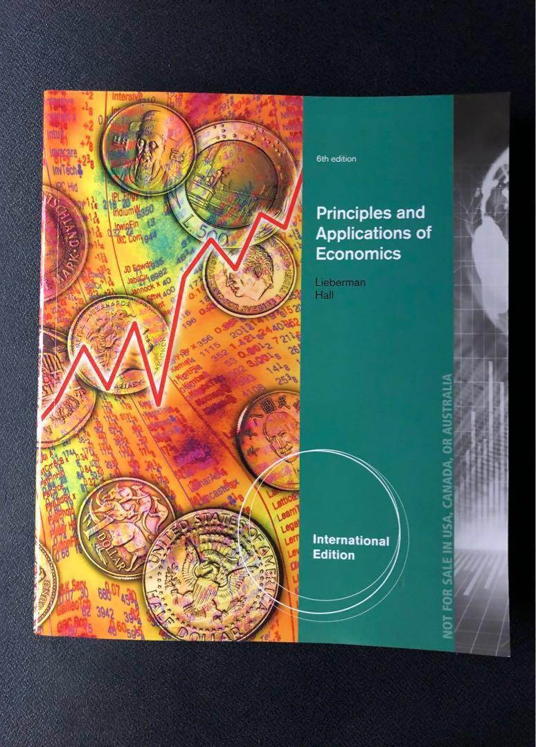 EC1101E Textbook Principles and Applications of Economics 6th edition ...
