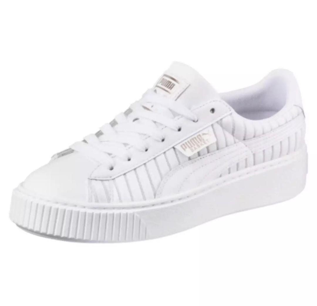EU 37.5 EU 38 Puma Basket Platform EP Women Sneakers Puma White