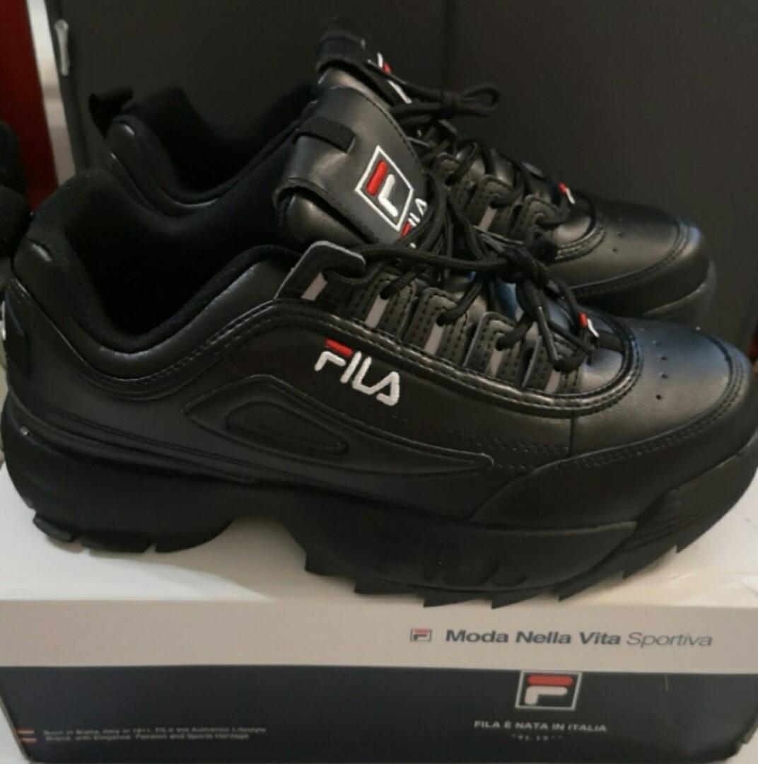 fila disruptor womens black