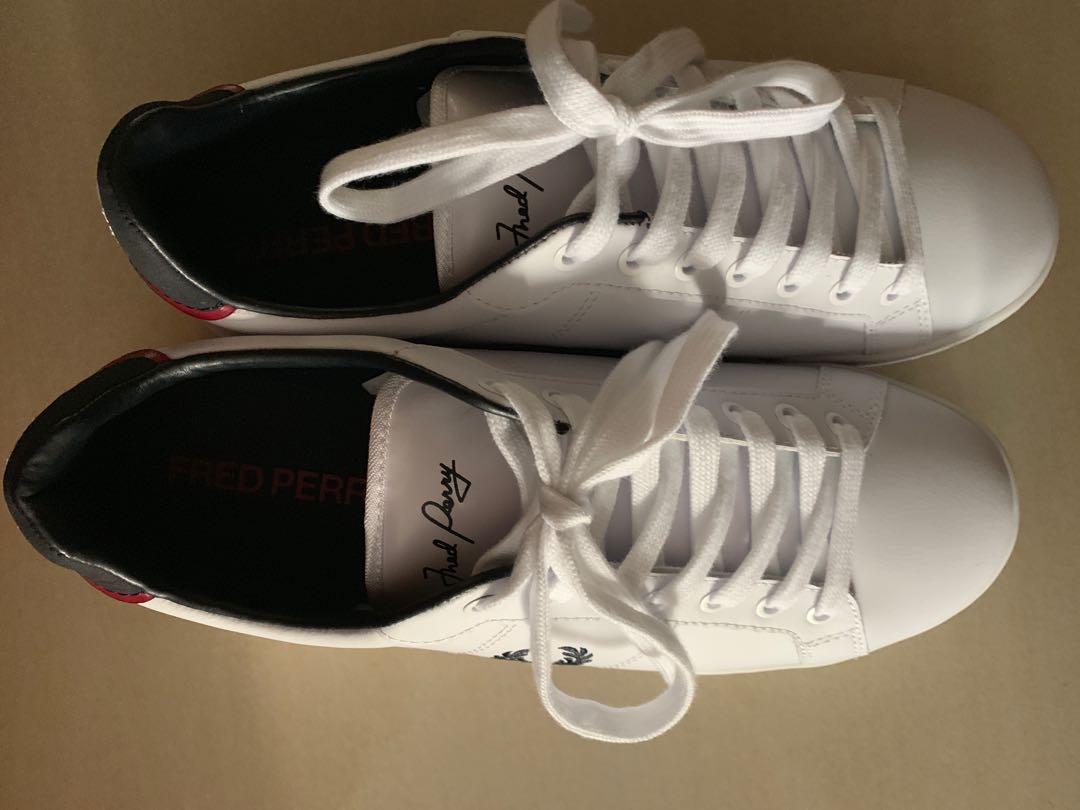 Fred perry store b7222 leather white