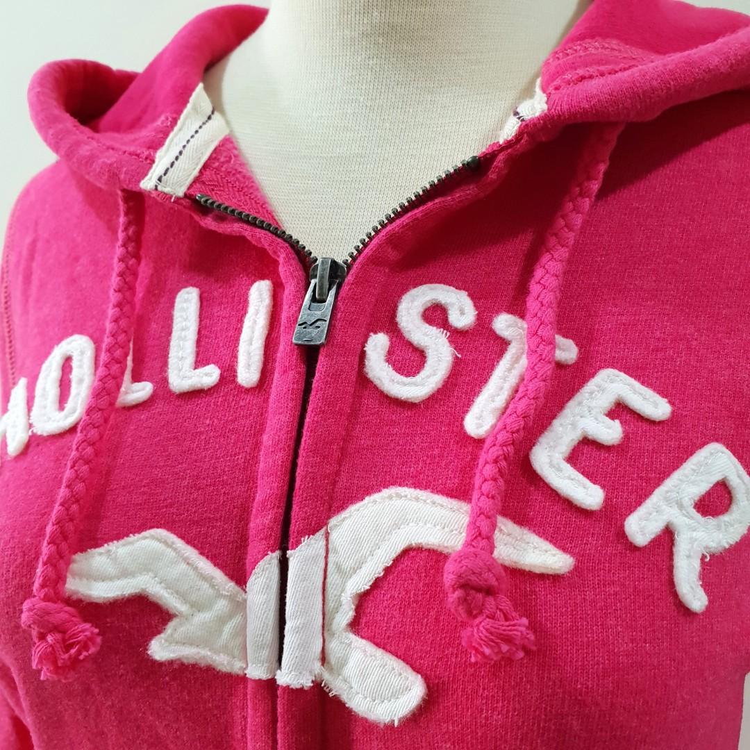 Authentic Hollister Graphic Full Zip Hoodie Jacket Women s