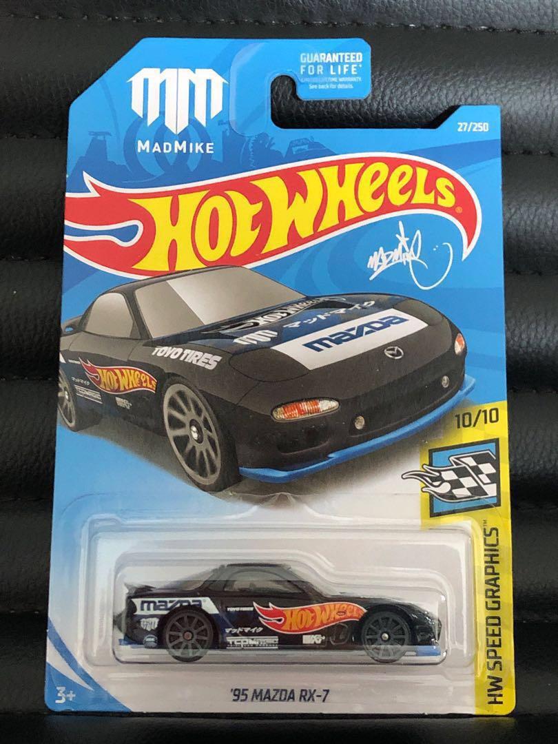 hot wheels mad mike rx7