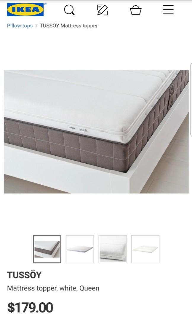 Ikea Mattress Topper Tussoy, Furniture & Home Living, Furniture, Bed Frames & Mattresses on