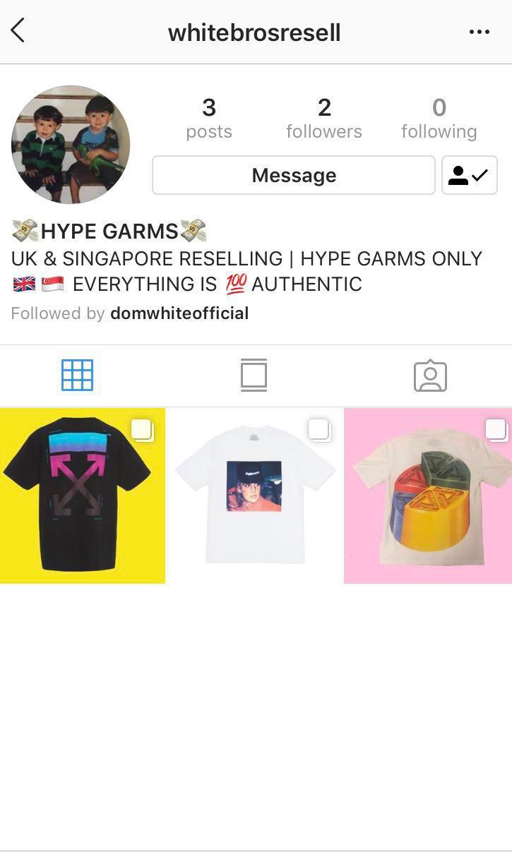 Insta Resell Account Men S Fashion Clothes Tops On Carousell