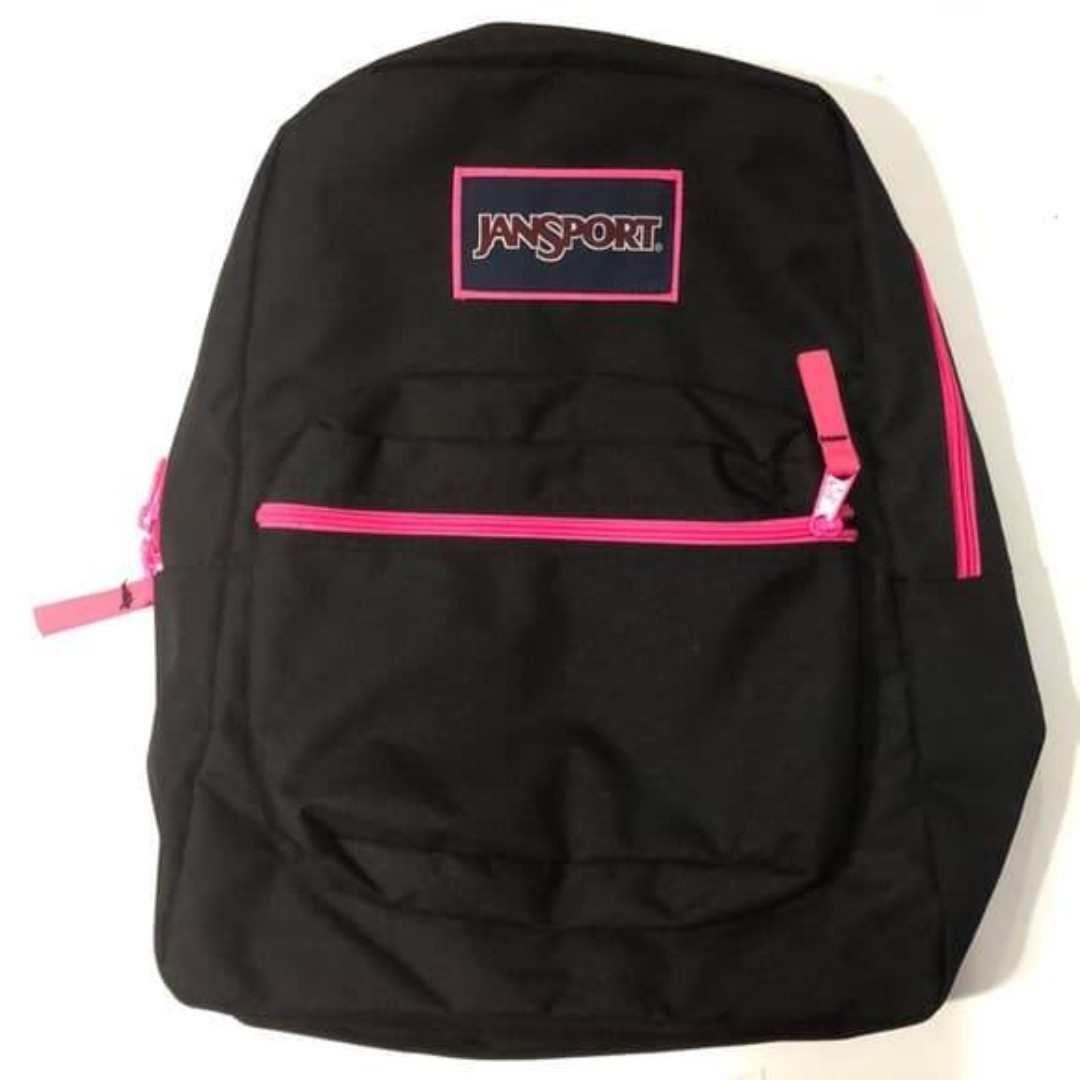 Black and pink jansport backpack new arrivals