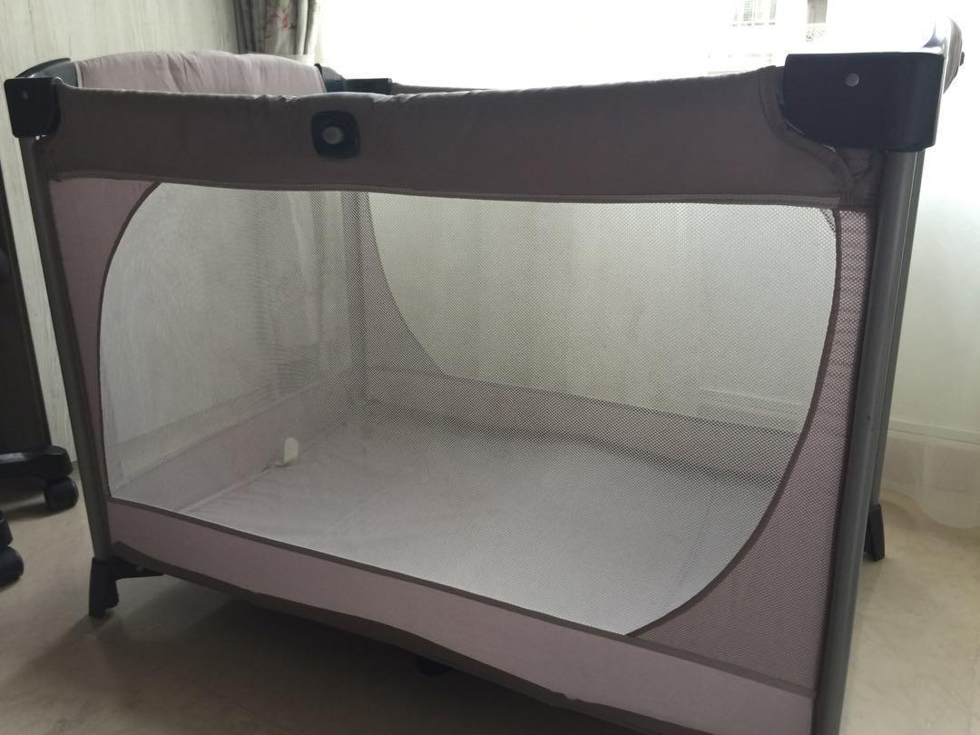 joie allura travel cot with bassinet