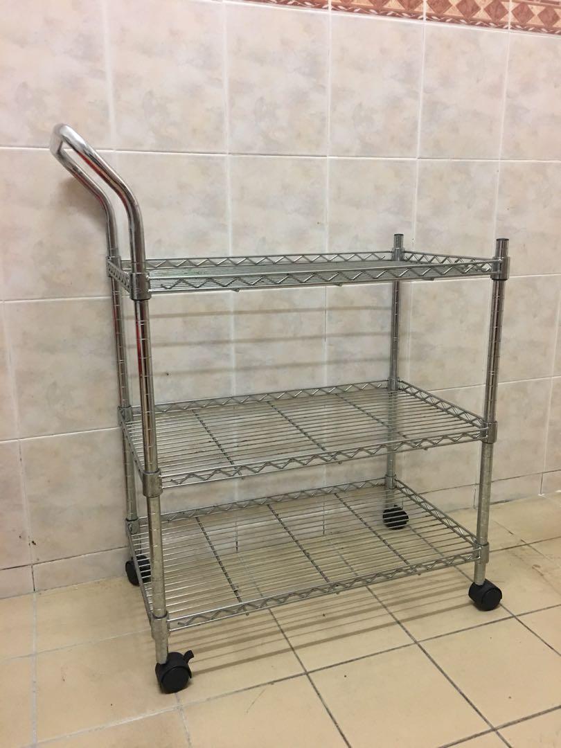 Kitchen Trolley, Furniture & Home Living, Home Decor, Carpets, Mats